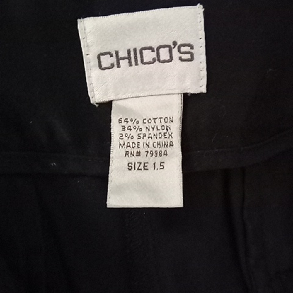 Chicos Black Cropped Pants